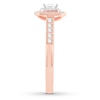 Thumbnail Image 3 of Now + Forever Emerald-Cut Diamond Engagement Ring 1/2 ct tw 14K Rose Gold