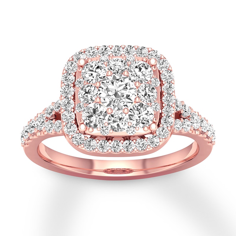 Main Image 1 of Now + Forever Diamond Engagement Ring 3/4 ct tw Round-cut 14K Rose Gold