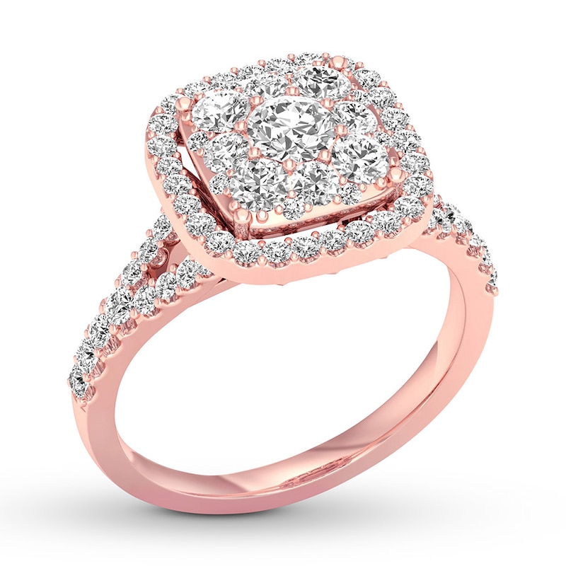 Main Image 4 of Now + Forever Diamond Engagement Ring 3/4 ct tw Round-cut 14K Rose Gold