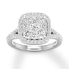 Thumbnail Image 0 of Diamond Engagement Ring 3/4 ct tw Round-cut 14K White Gold