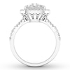 Thumbnail Image 1 of Diamond Engagement Ring 3/4 ct tw Round-cut 14K White Gold