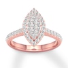 Thumbnail Image 0 of Diamond Engagement Ring 3/4 ct tw Round-cut 14K Rose Gold