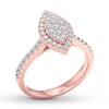 Thumbnail Image 3 of Diamond Engagement Ring 3/4 ct tw Round-cut 14K Rose Gold