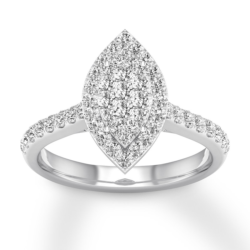 Main Image 1 of Now + Forever Diamond Engagement Ring 3/4 ct tw Round-cut 14K White Gold