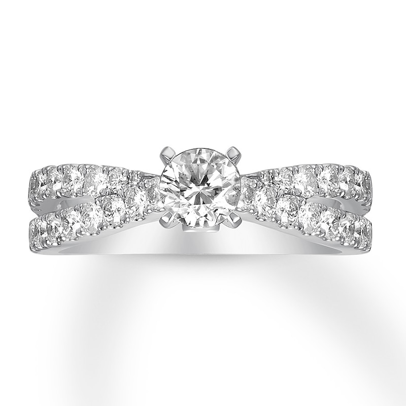 Main Image 1 of Diamond Engagement Ring 2 ct tw Round-cut 14K White Gold