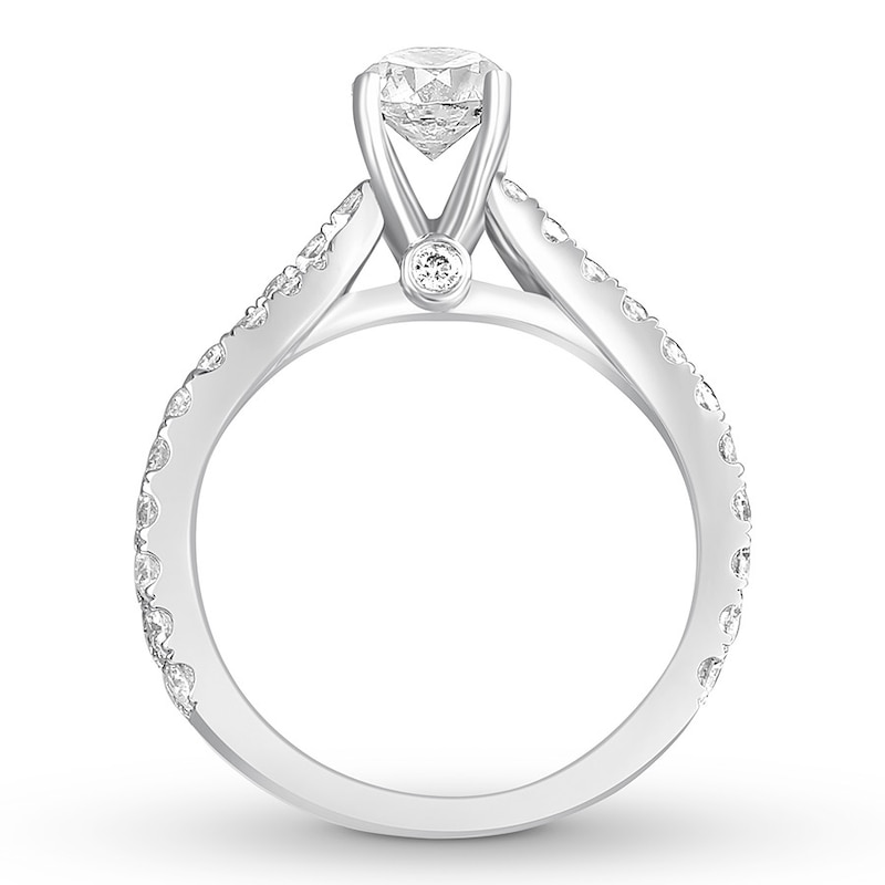 Main Image 2 of Diamond Engagement Ring 2 ct tw Round-cut 14K White Gold