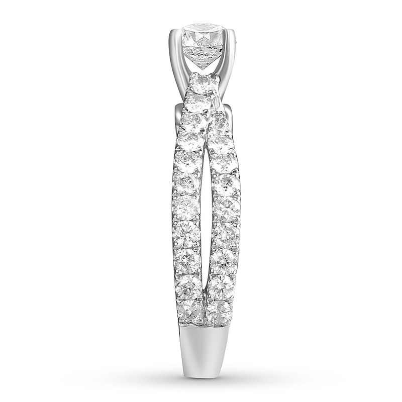Main Image 3 of Diamond Engagement Ring 2 ct tw Round-cut 14K White Gold