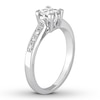 Thumbnail Image 2 of Diamond Engagement Ring 1/5 ct tw Princess & Round-cut 10K White Gold