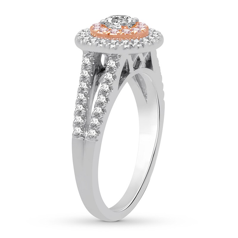 Certified Diamond Engagement Ring 3/4 ct tw 14K Two-Tone Gold