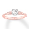 Thumbnail Image 1 of Now + Forever Diamond Engagement Ring 1/3 ct tw Princess & Round-cut 14K Two-Tone Gold
