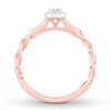 Thumbnail Image 2 of Now + Forever Diamond Engagement Ring 1/3 ct tw Princess & Round-cut 14K Two-Tone Gold