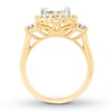 Thumbnail Image 2 of Now + Forever Multi-Stone Princess-cut Diamond Engagement Ring 1-5/8 ct tw 14K Two-Tone Gold