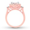 Thumbnail Image 1 of Diamond Engagement Ring 1-5/8 cttw Princess & Round-cut 14K Two-Tone Gold