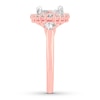 Thumbnail Image 2 of Diamond Engagement Ring 1-5/8 cttw Princess & Round-cut 14K Two-Tone Gold