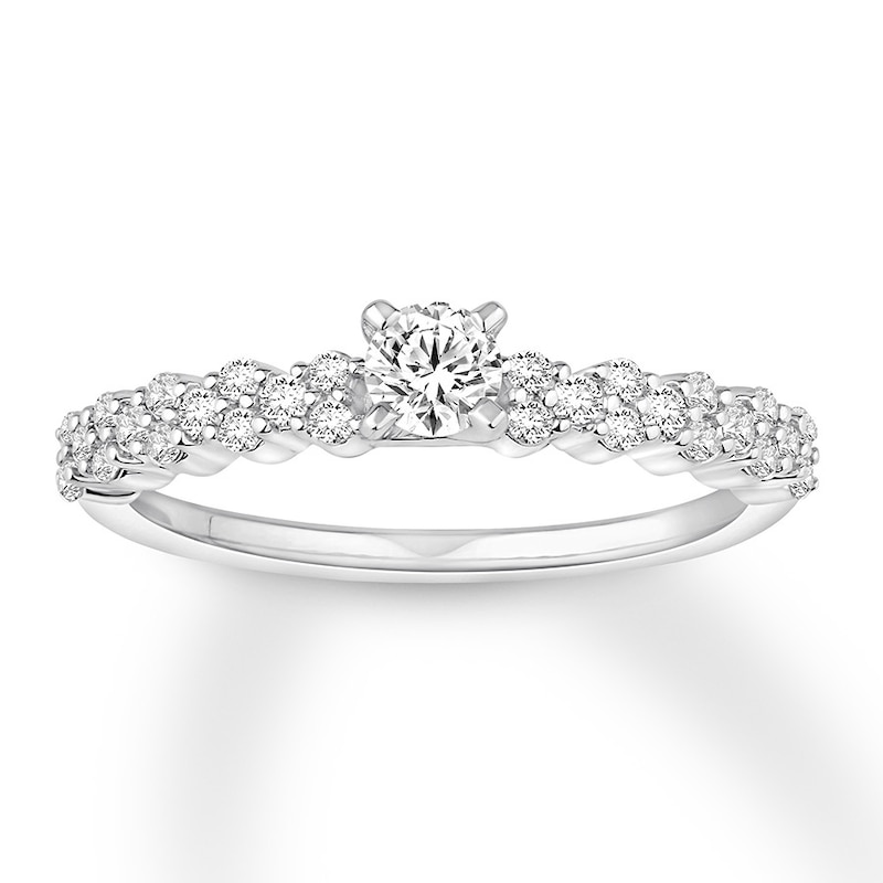 Main Image 1 of Now + Forever Diamond Engagement Ring 1/2 ct tw Round-cut 14K White Gold