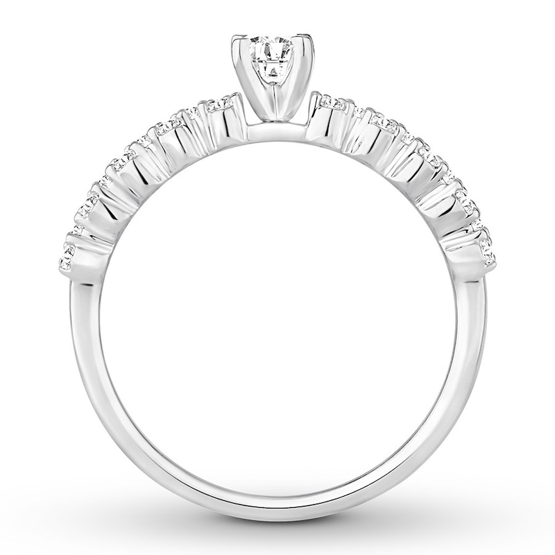 Main Image 2 of Now + Forever Diamond Engagement Ring 1/2 ct tw Round-cut 14K White Gold