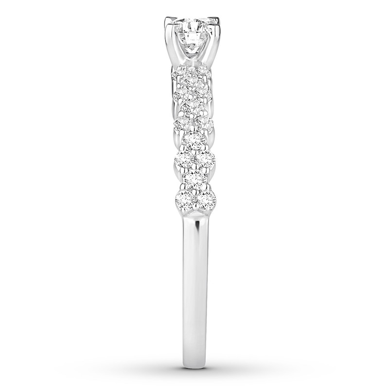 Main Image 3 of Now + Forever Diamond Engagement Ring 1/2 ct tw Round-cut 14K White Gold