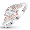 Thumbnail Image 4 of Diamond Engagement Ring 3/4 ct tw Round-cut 14K Two-Tone Gold