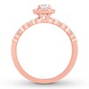 Diamond Engagement Ring 5/8 ct tw Round-cut 14K Rose Gold