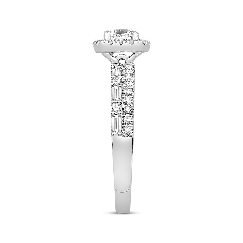 Diamond Engagement Ring 7/8 ct tw 14K White Gold