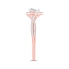 Thumbnail Image 3 of Now + Forever Diamond Engagement Ring 1/2 ct tw Pear/Round 14K Rose Gold