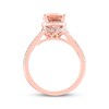 Thumbnail Image 1 of Morganite Engagement Ring 1/3 ct tw Diamonds 14K Rose Gold