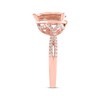 Thumbnail Image 2 of Morganite Engagement Ring 1/3 ct tw Diamonds 14K Rose Gold