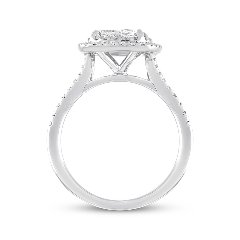 MK 14 Karat White Gold Engagement Ring - Heart Cut - Nasr Jewelers - Denton