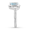 Thumbnail Image 3 of Now + Forever Aquamarine Engagement Ring 5/8 ct tw Diamonds 14K White Gold