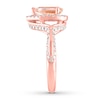Thumbnail Image 3 of Now + Forever Morganite Engagement Ring 5/8 ct tw Diamonds 14K Rose Gold