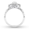 Diamond Engagement Ring 1/2 ct tw Round-cut 14K White Gold