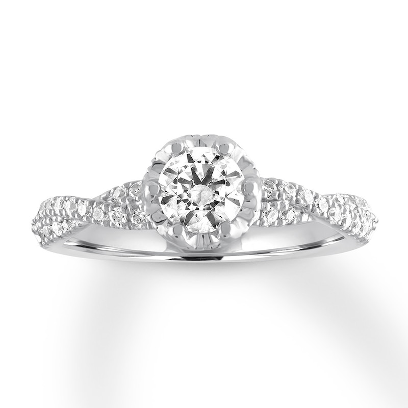Main Image 1 of Now + Forever Diamond Engagement Ring 1 ct tw Round-cut 14K White Gold