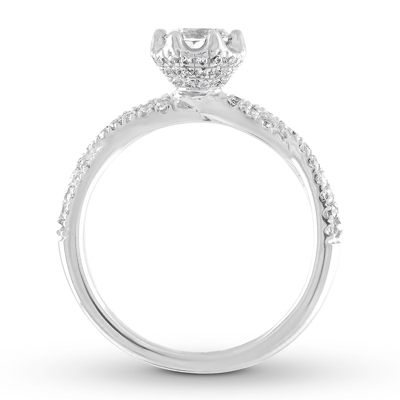 Diamond Engagement Ring 1 ct tw Round-cut 14K White Gold