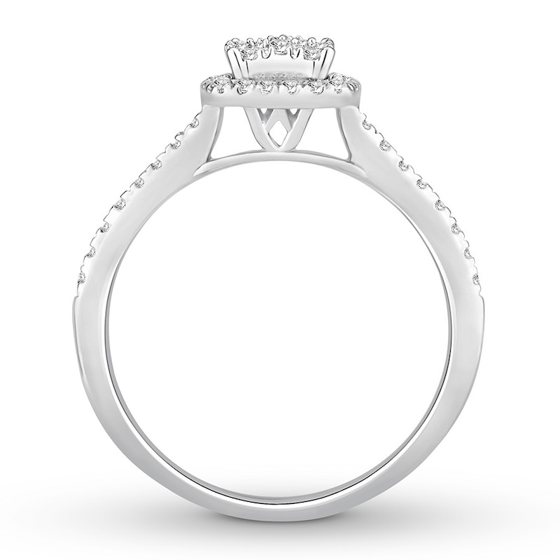 Main Image 2 of Now + Forever Diamond Engagement Ring 1/2 ct tw Round-cut 10K White Gold
