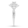 Thumbnail Image 3 of Now + Forever Diamond Engagement Ring 1 ct tw Princess & Round-cut 14K White Gold