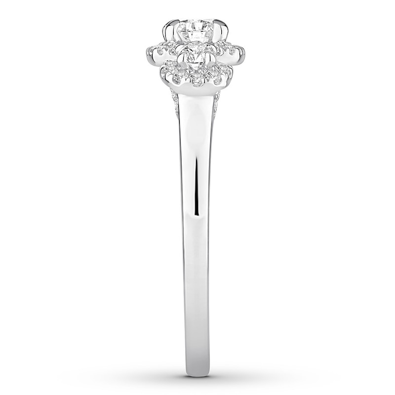 Diamond Engagement Ring 1 ct tw Round-cut 14K White Gold