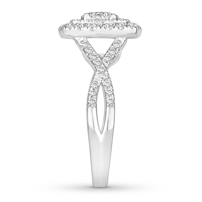 Main Image 3 of Diamond Engagement Ring 3/4 ct tw 10K White Gold