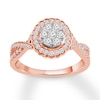 Thumbnail Image 0 of Diamond Engagement Ring 1/2 ct tw Round-cut 10K Two-Tone Gold