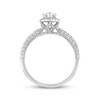 Diamond Engagement Ring 1 ct tw Pear/Round 14K White Gold