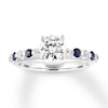 Thumbnail Image 0 of Diamond & Sapphire Engagement Ring 1 ct tw 14K White Gold