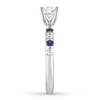 Thumbnail Image 1 of Diamond & Sapphire Engagement Ring 1 ct tw 14K White Gold