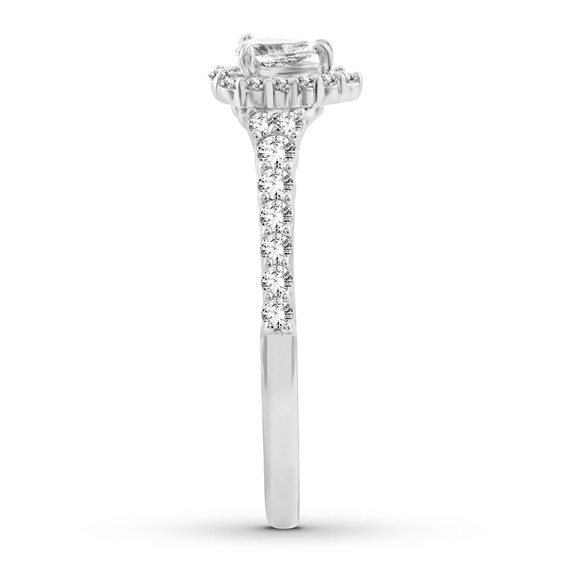 Main Image 3 of Now + Forever Diamond Engagement Ring 1/2 ct tw Pear/Round 14K White Gold