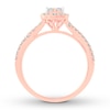 Thumbnail Image 2 of Now + Forever Diamond Engagement Ring 1/2 ct tw Princess & Round-cut 14K Rose Gold