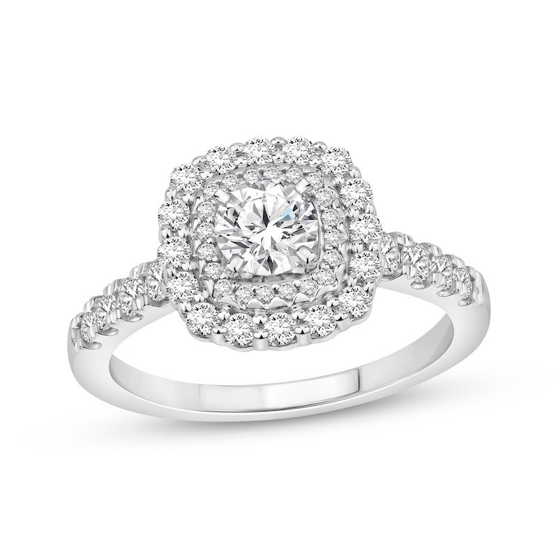 Diamond Engagement Ring 1 ct tw Round-cut 14K White Gold