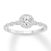 Thumbnail Image 0 of Diamond Engagement Ring 7/8 ct tw Round-cut 14K White Gold