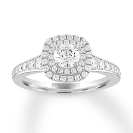 Now + Forever Diamond Engagement Ring 1 ct tw Round-cut 14K White Gold
