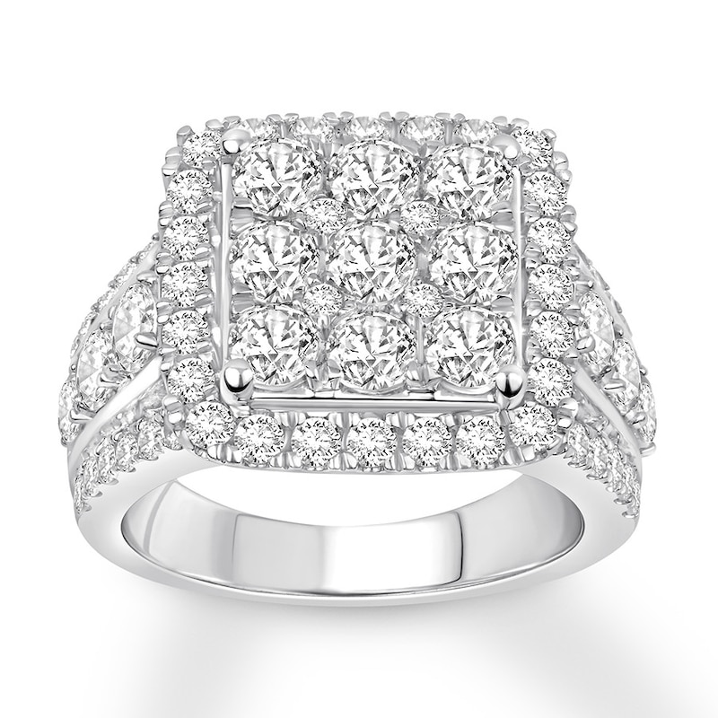 Main Image 1 of Now + Forever Diamond Engagement Ring 3-1/2 ct tw Round-cut 10K White Gold