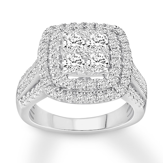 Diamond Engagement Ring 2 ct tw Round-cut 10K White Gold | Kay