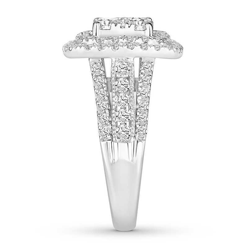 Diamond Engagement Ring 2 ct tw Round-cut 10K White Gold