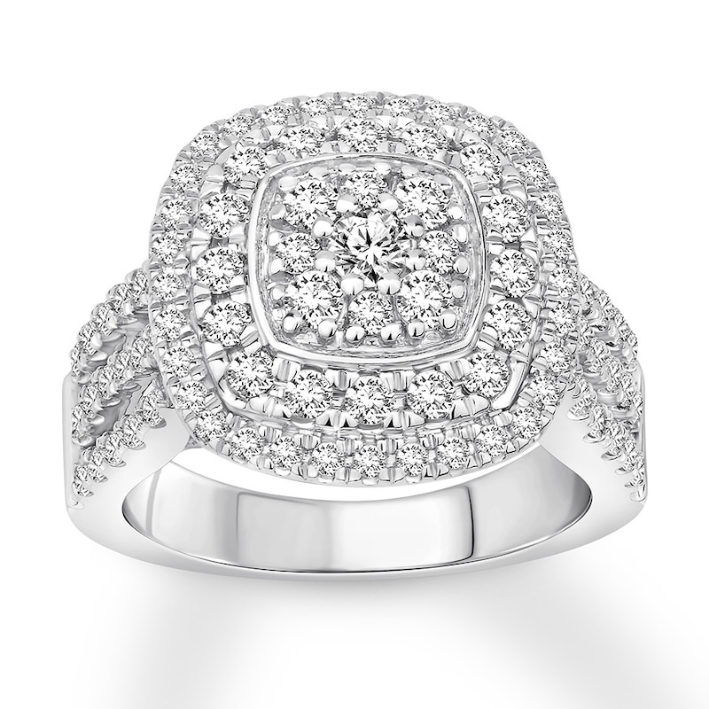 Main Image 1 of Now + Forever Diamond Engagement Ring 1-1/2 ct tw Round-cut 10K White Gold